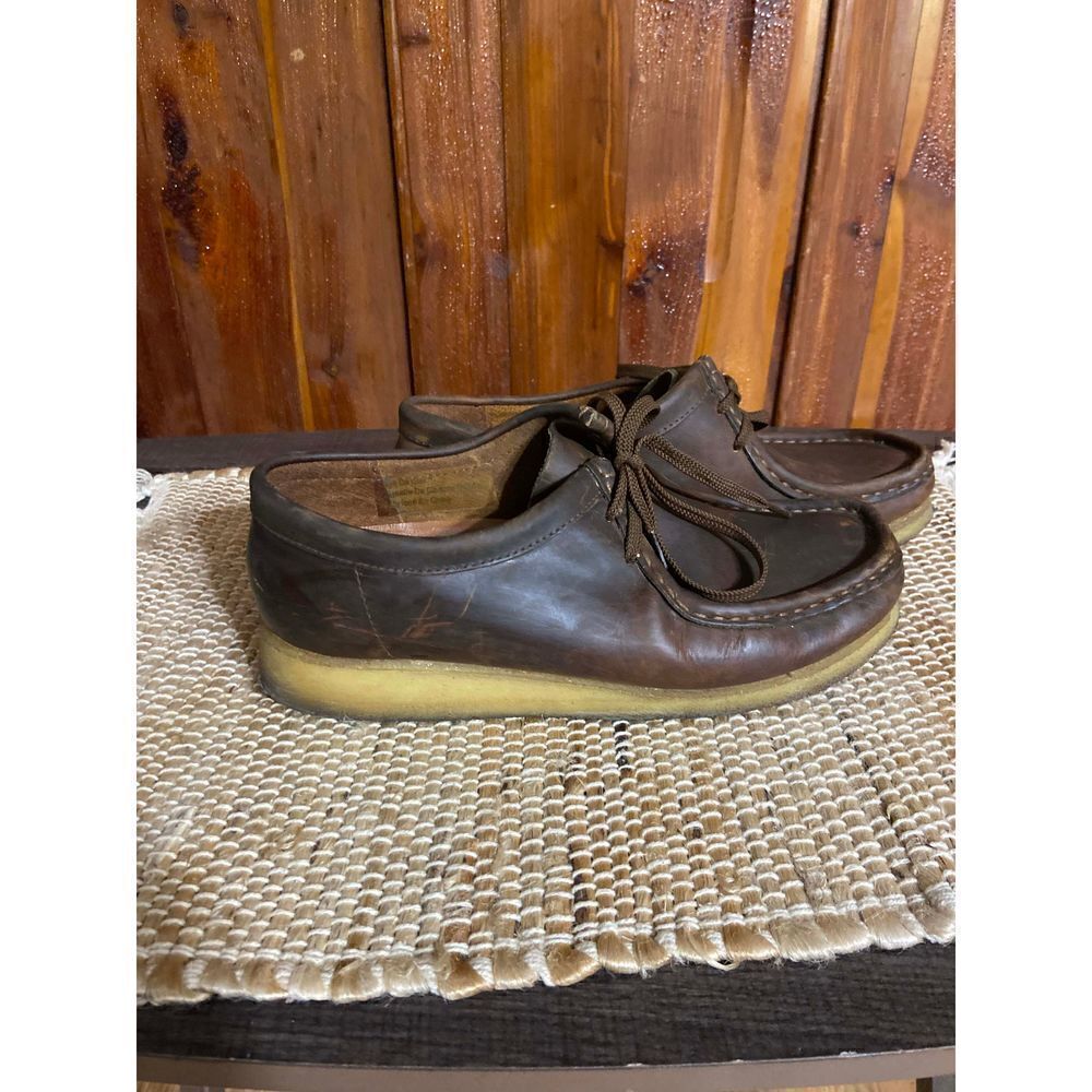 Clarks originals wallabee dark brown leather size 9.5